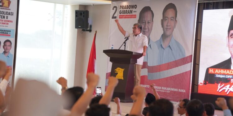 Muzani: Orang Banten Ingin Prabowo Presiden karena Suka dengan Ketegasannya